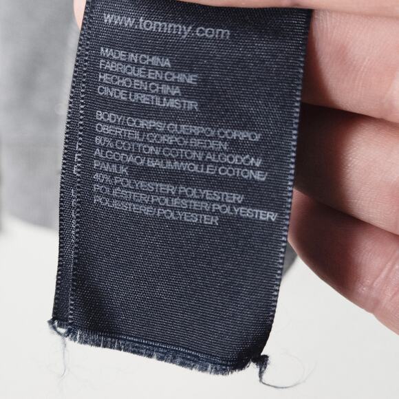 Tommy Hilfiger Women’s Sweatshirt Festive Chic Glam Embellished Knit Gray M - Picture 8 of 10